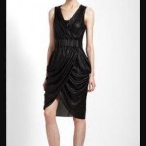 Silky Black Iris BCBGMaxAzria Dress